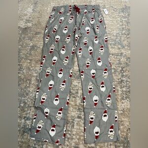 Old Navy Black Santa Pajama Pants Large Tall New